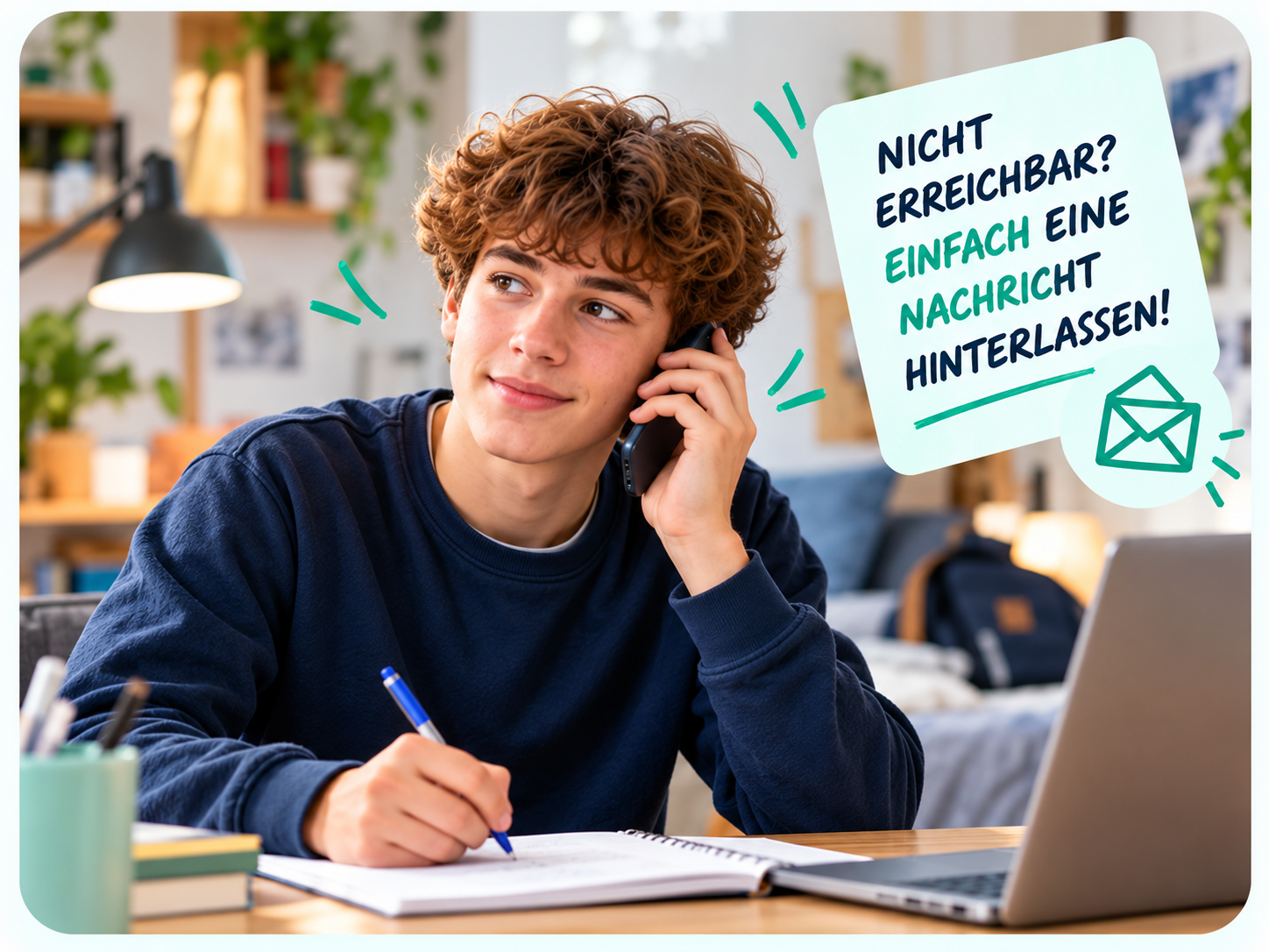 Nicht erreichbar? Einfach eine Nachricht hinterlassen