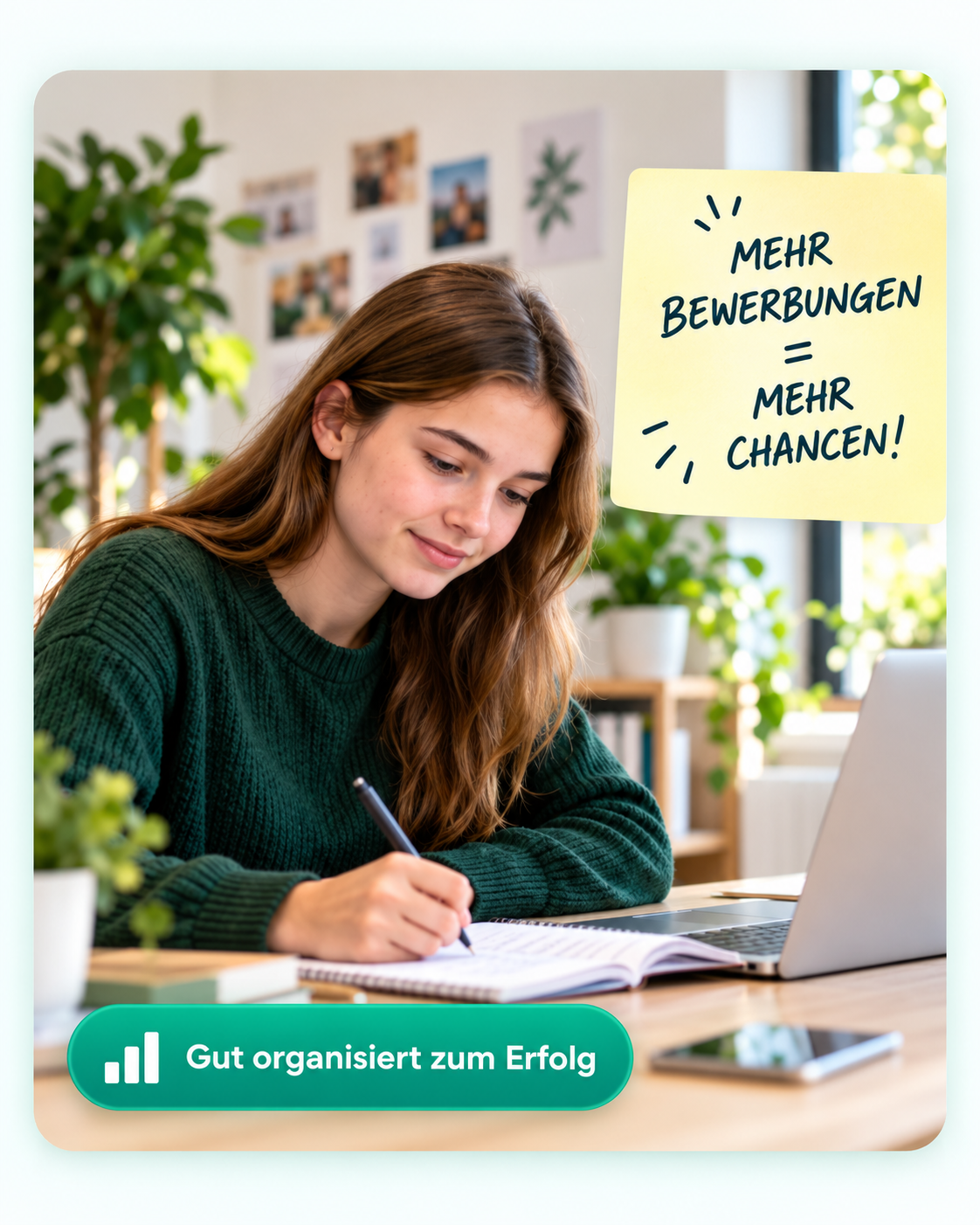 Mehrere Bewerbungen organisiert planen